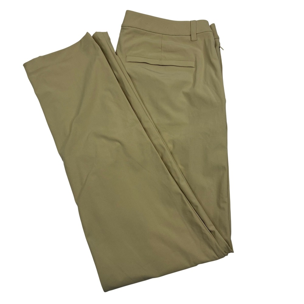 Lululemon Commission Slim Fit Pants Mens 36x35 Tan Khaki Chino Performance Golf